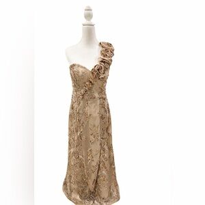 Elegant Floral Embroidered Dress